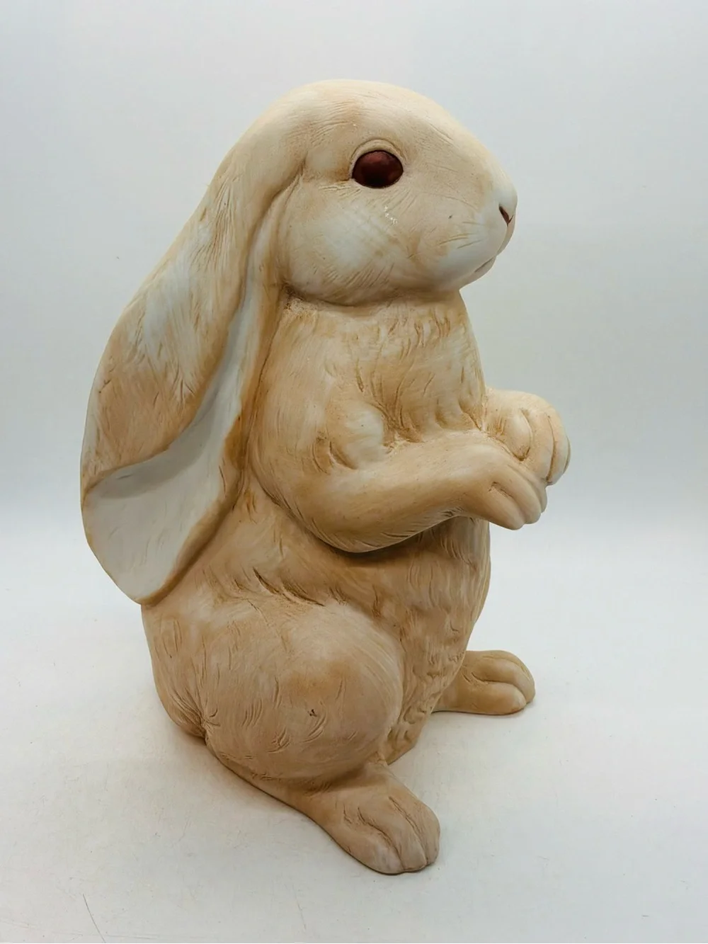 VTG 1989 Dakin Wicki Tut Rabbit Ceramic Figurine Vase Planter Lop Ear Bunny 9” T